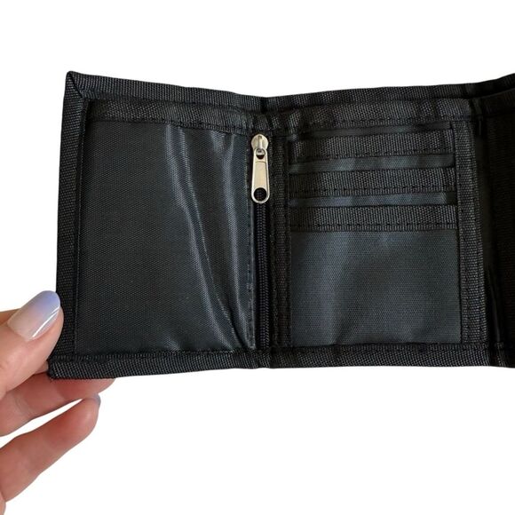 NASA Hook & Loop Trifold Wallet Unisex Black Starry Night Space Aerospace - Picture 3 of 11